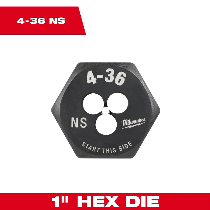 Milwaukee 4-36 NS 1-Inch Hex Threading Die 49-57-5307