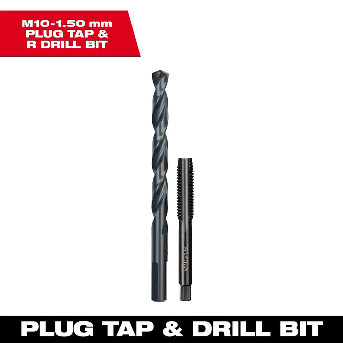 Milwaukee M10-1.50 mm Straight Flute Plug Tap & R Drill Bit 49-57-5554