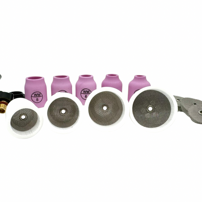 Weldmonger® Navigator Ceramic Gas Lens Kit for 9/20 Style Torches