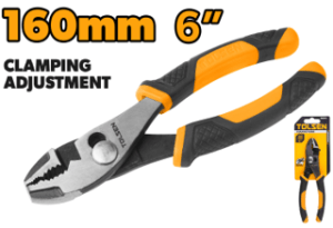 Tolsen 6″ Slip Joint Pliers Drop Forged Special Tool Steel, Full Body with Heat Treatment, Black Finished and Fine Polished