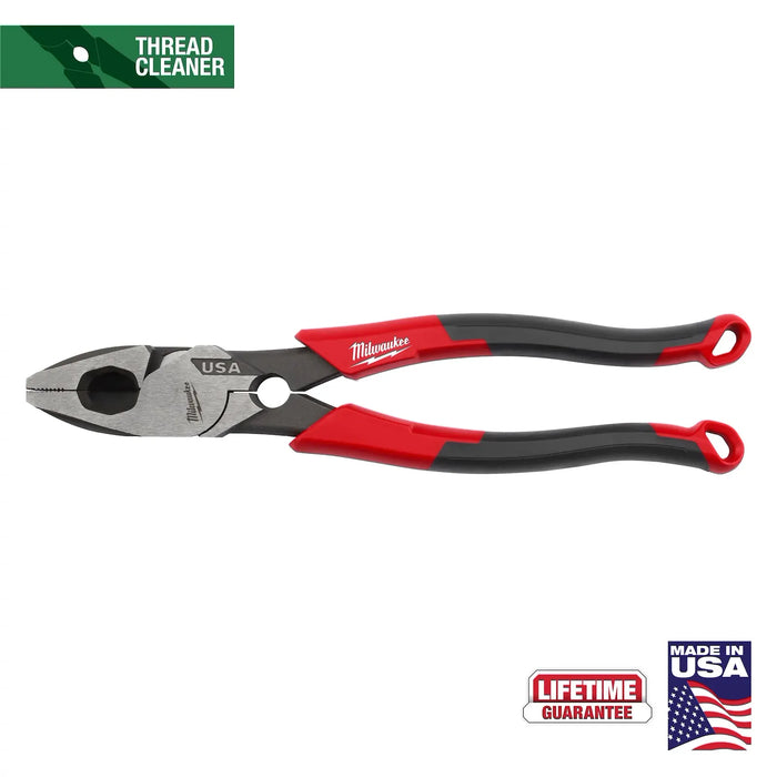 Milwaukee 9" Lineman's Comfort Grip Pliers w/ Thread Cleaner (USA) MT550T