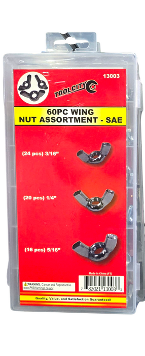 75 PC WING NUT ASSORTMENT- SAE