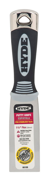 Hyde 1.5 in. W X 7-3/4 in. L Stainless Steel Flexible Putty Knife
