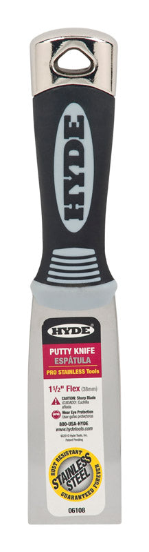 Hyde 1.5 in. W X 7-3/4 in. L Stainless Steel Flexible Putty Knife