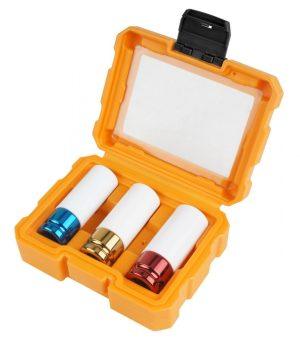 Tolsen 3Pc Impact Socket Cr-MO (Industrial) Material: Cr-Mo, Heat Treated, PP Protective Cover, Color Coded Oxidation Treatment, 17mm(0.66″)