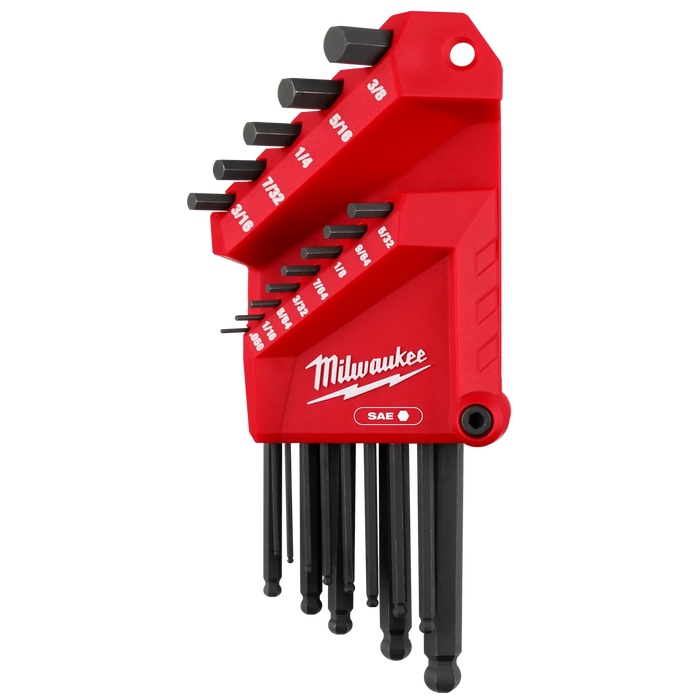 Milwaukee 13-Key Ball End L-Style Hex Key Set - SAE 48-22-2185