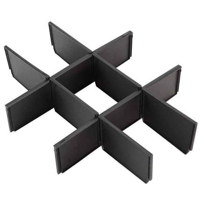 3-DRAWER DIVIDRS BLK 3H