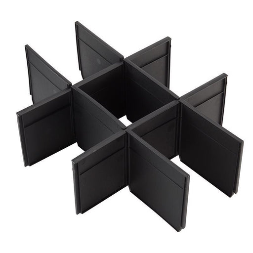 2-DRAWER DIVIDRS BLK 5H