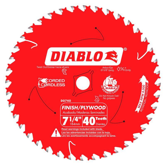 DIAB SAW BLD 7-1/4X40T