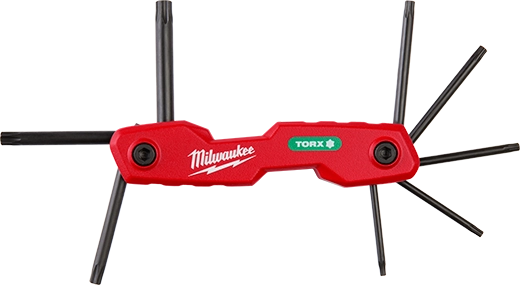 Milwaukee 8-Key Folding Hex Key Set - Torx48-22-2184