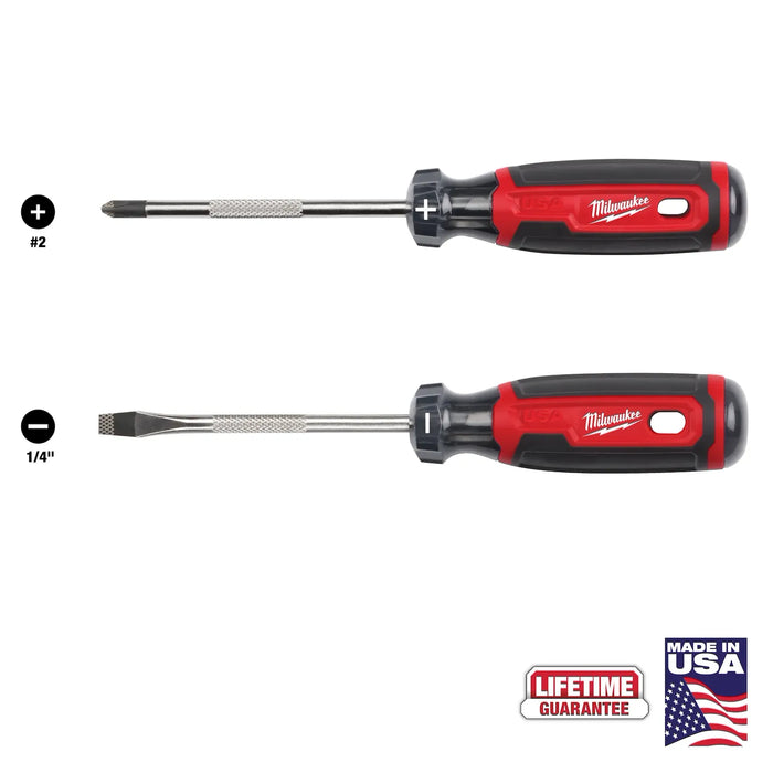 Milwaukee 2PC Cushion Grip Screwdriver Set (USA) MT200-2