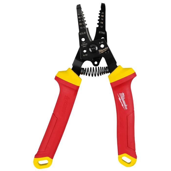 Milwaukee 1000V Insulated 10-20 AWG Wire Stripper & Cutter 48-22-2214