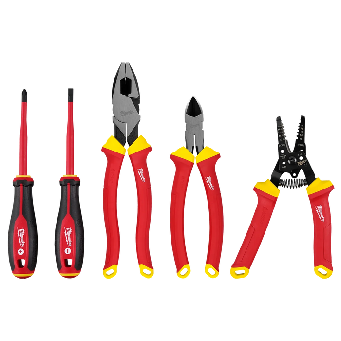 Milwaukee 5 PC 1000V Insulated Hand Tool Set ,48-22-2215