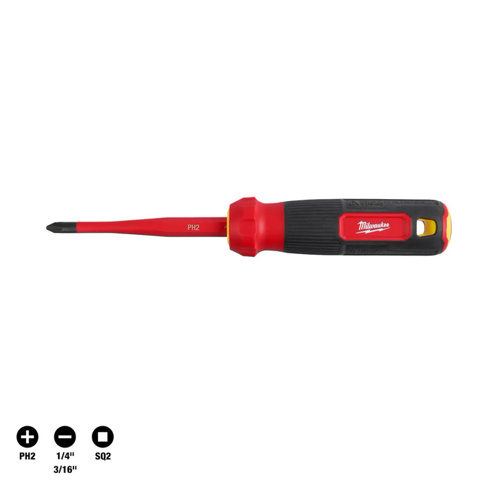 Milwaukee 4-in-1 1000V Insulated Slim Tip Multi-Bit Screwdriver 48-22-2216