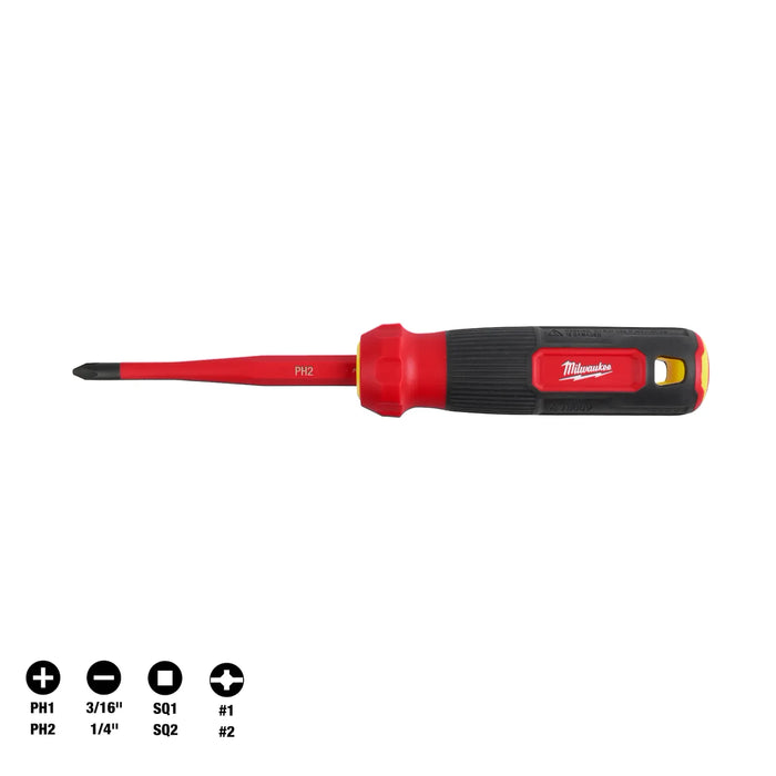 CHECK PRICES Milwaukee 8-in-1 1000V Insulated Slim Tip Multi-Bit Screwdriver 48-22-2218