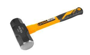Tolsen Sledge Hammer 3.3Lb, Drop Forged Special Tool Steel Hammerhead, Black Painted, Heat Treatment