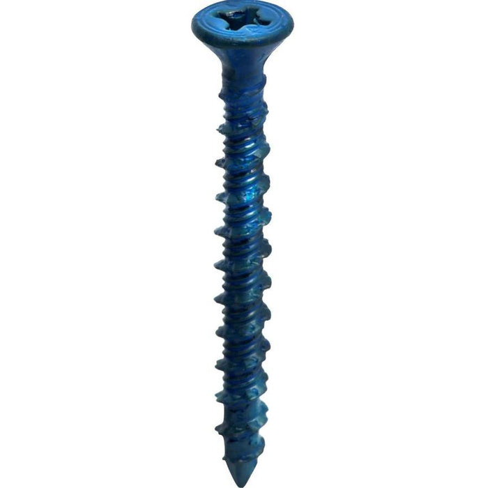 Buildex #14 Blue Flat-Head Phillips Concrete Screws BX51126