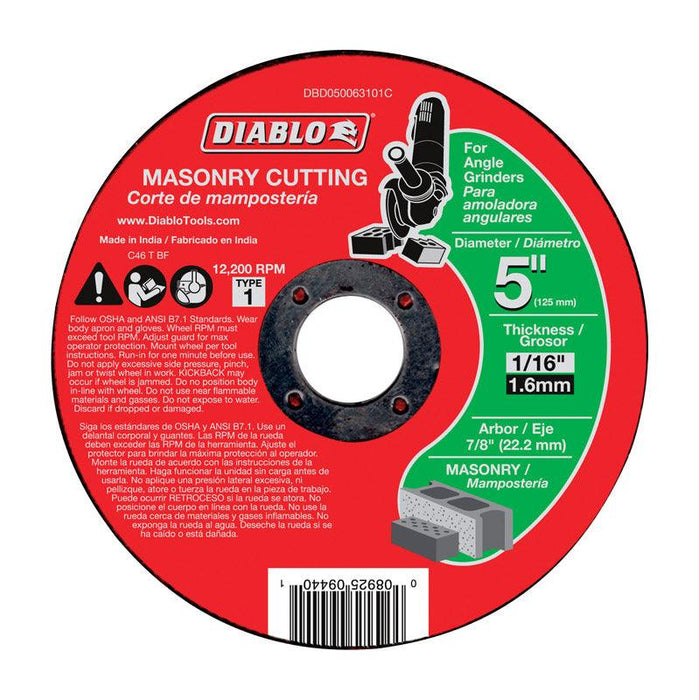 MASONRY CUTOFF DISC 5
