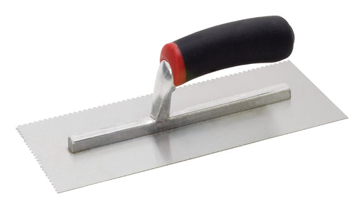 Hyde MaxxGrip 4-1/2 in. W X 11 in. L Carbon Steel V Notched Trowel
