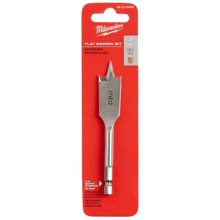FLAT BORING BIT 3/4X4.5