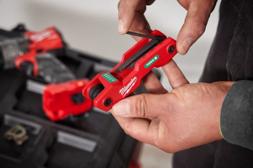 Milwaukee 8-Key Folding Hex Key Set - Torx48-22-2184