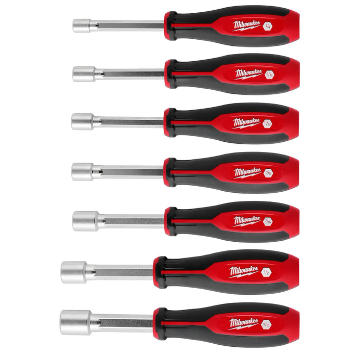 Milwaukee 7pc SAE HollowCore™ Magnetic Nut Driver Set 48-22-2547