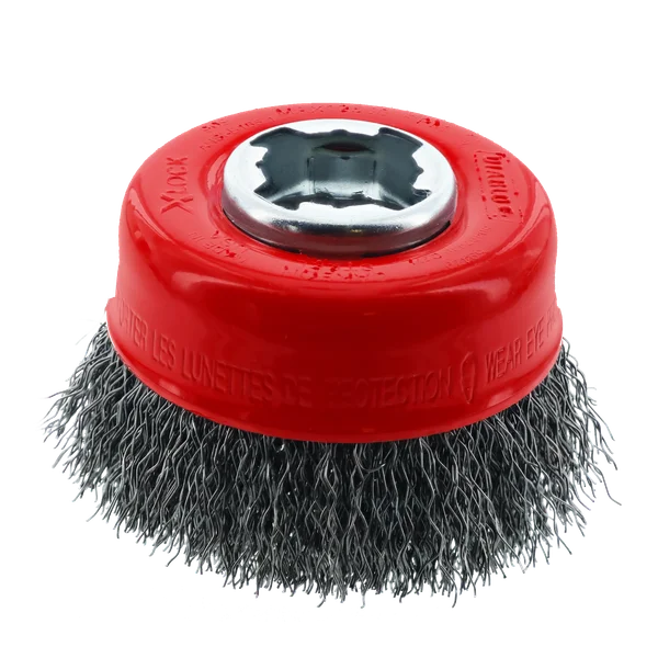 Diablo 3" X-LOCK Carbon Steel Crimped Cup Brush