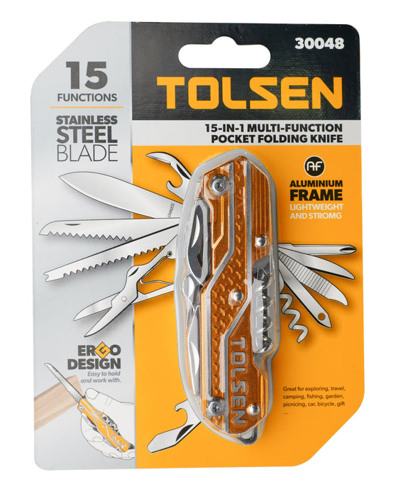 Tolsen 30048 15-in-1 Multi-Function Knife