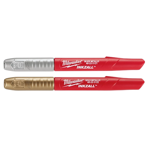 Milwaukee 2PK INKZALL™ Silver/Gold Metallic Fine Point Marker , 48-22-3123