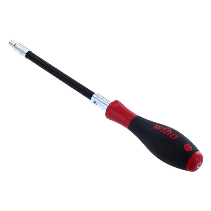 Wiha 37235 Long Flexible Shaft Nut Driver with SoftFinish Handle, Metric, 5.0 x 150mm