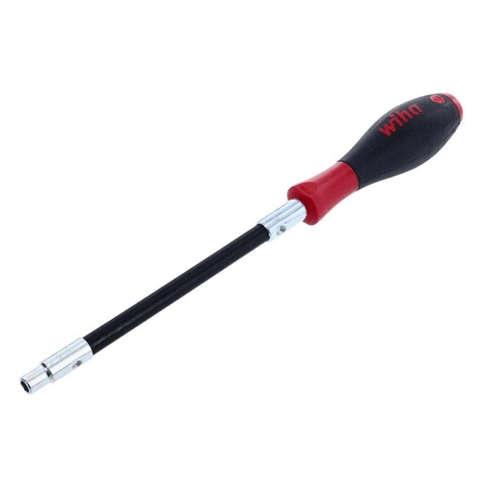 Wiha 37235 Long Flexible Shaft Nut Driver with SoftFinish Handle, Metric, 5.0 x 150mm