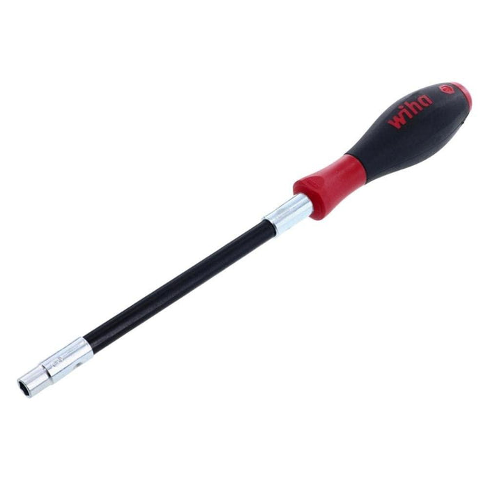 Wiha 37237 Long Flexible Shaft Nut Driver with SoftFinish Handle, Metric, 6.0 x 150mm