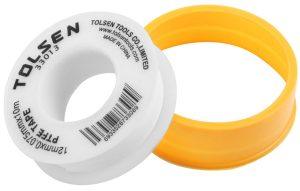 Tolsen PTFE Tape 1pc High Quality 100% PTFE, 1/2″ x 33′ Roll in Plastic Storage Case