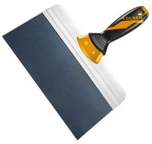 Tolsen Drywall Taping Knife 8″ (Industrial) Heat-Treated, Blue Finished Surface, Two-Component Handle