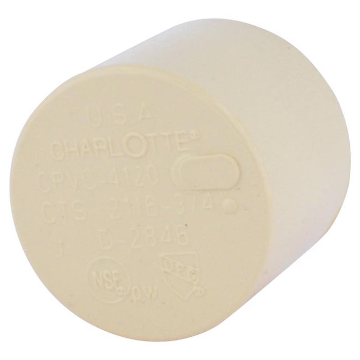 Charlotte Pipe FlowGuard 3/4 in. Hub CPVC Cap 1 pk