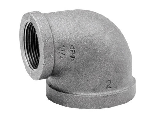 Anvil 2 in. FPT X 1-1/2 in. D FPT Galvanized Malleable Iron Elbow