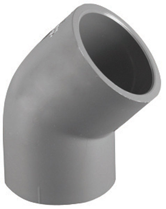 Charlotte Pipe Schedule 80 1-1/4 in. Slip X 1-1/4 in. D Slip PVC 45 Degree Elbow 1 pk
