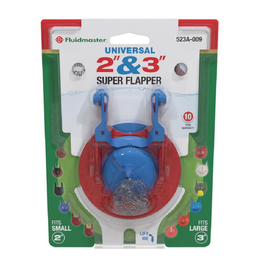 Fluidmaster Super Flapper Adjustable Flapper Multicolored Plastic/Rubber For Universal