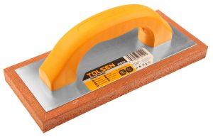 Tolsen Foam Trowel Size: 4″x9-1/2″x3/4”, Material: Rubber