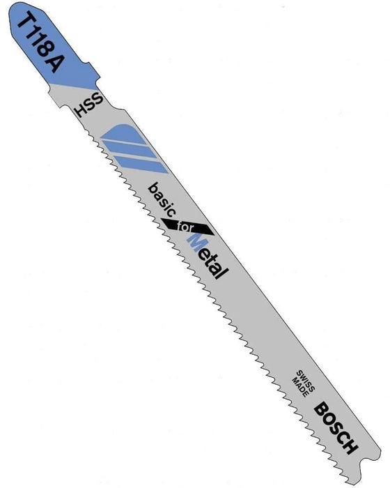 SEPTLS114T118A - Bosch Tool Corporation Bosch Power Tools HSS Jigsaw Blades - T118A