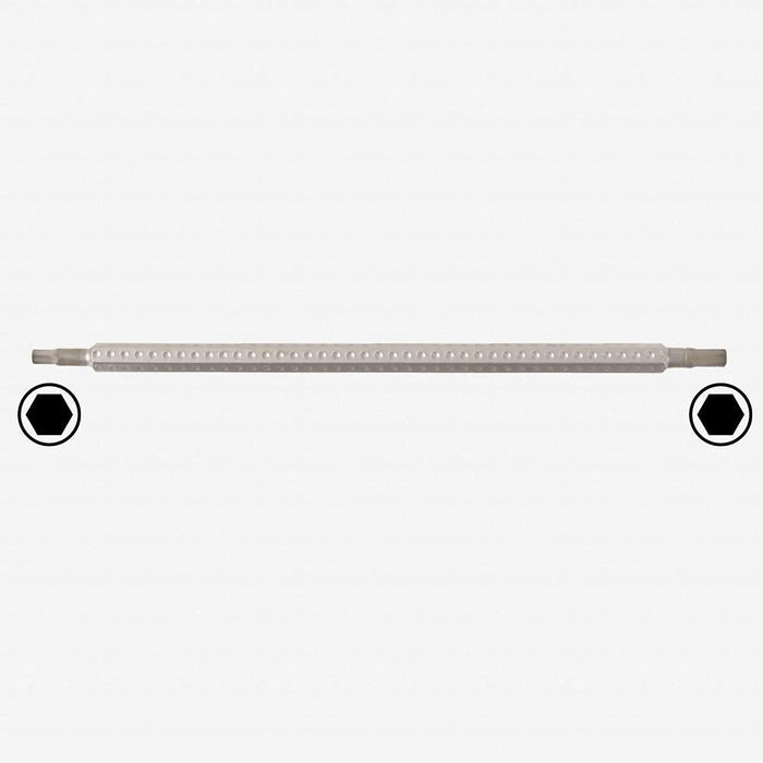 Wiha 28150 Drive-Loc VI Hex Metric Double Ended Interchangeable Blade, 3.0 by 4.0 by 150mm