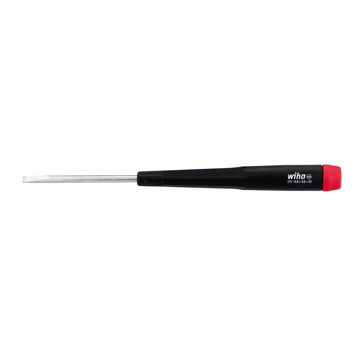 Wiha 96040 Slotted Screwdriver with Precision Handle, 4.0 x 60mm