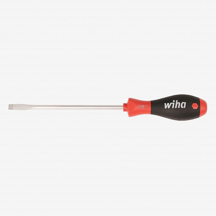Wiha 30222 Slotted Screwdriver with SoftFinish Handle, 6.0 x 100mm