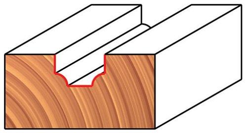Freud 39-100 3/4-Inch Diameter Cove & Bead Groove Router Bit with 1/4-Inch Shank