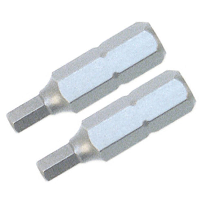 Hex Inch Insert Bit .050 x 25mm (2 Bit Pack)