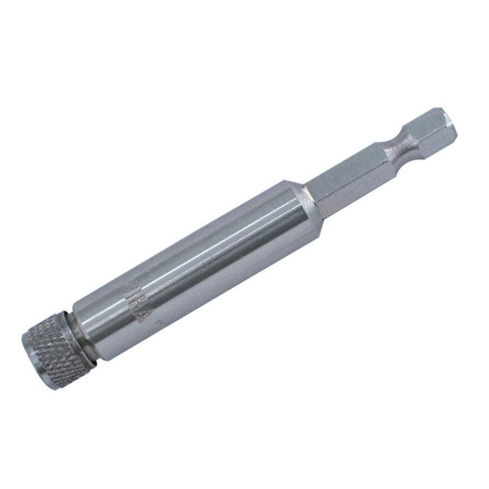 Wiha 1/4-Inch by 76mm Screw On Cap Bit Holder with Rubber O-Ring Retainer, Stainless Steel