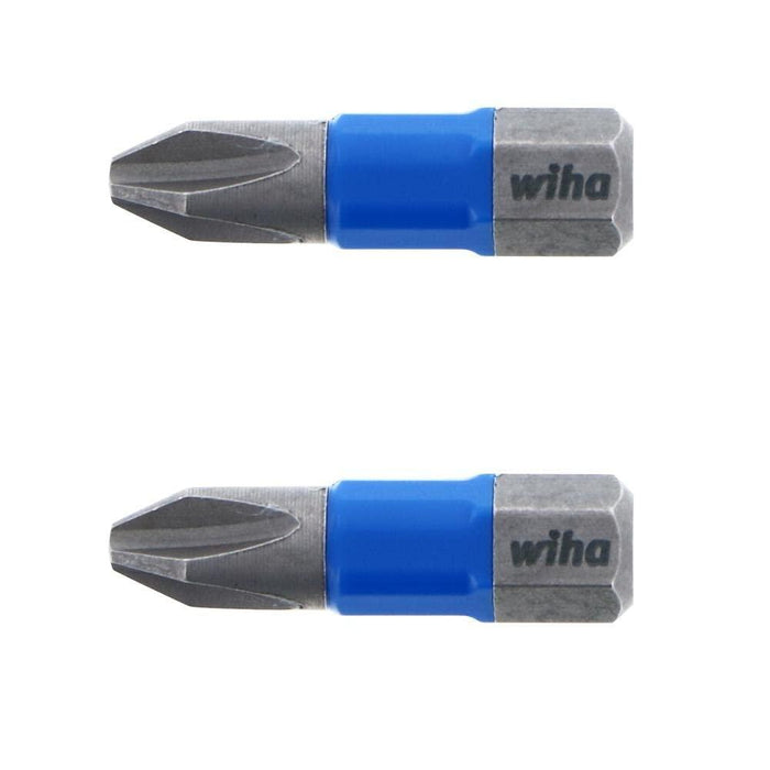 Wiha TerminatorBlue Impact Bit Phillips #2-1 Inch - 2 Pack