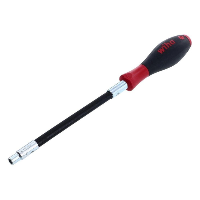 Wiha 37236 Long Flexible Shaft Nut Driver with SoftFinish Handle, Metric, 5.5 x 150mm