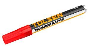 Tolsen Red Permanent Marker 5.5″ Length, Packed 12/box