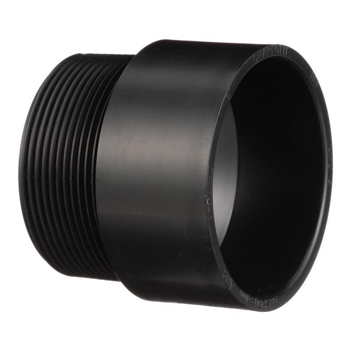 Charlotte Pipe 3 in. MPT X 3 in. D Hub ABS Adapter